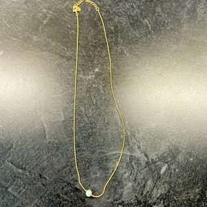 Opal costume necklace